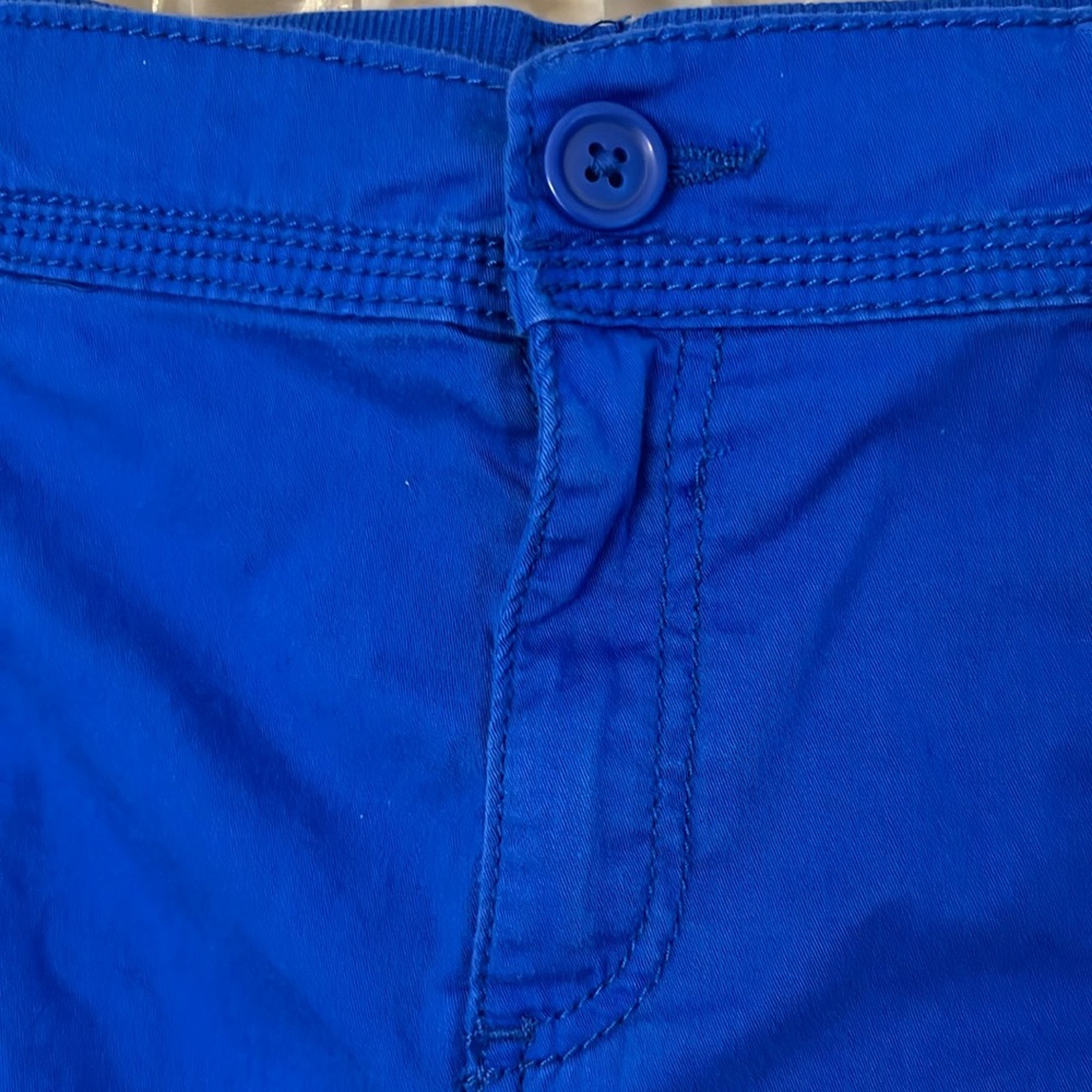 Royal blue cargo capris - Picture 5 of 10